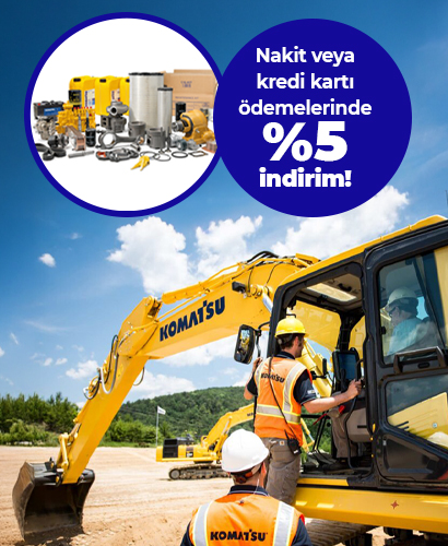 Komatsu Servis ve Yedek Parçada İndirim Günleri